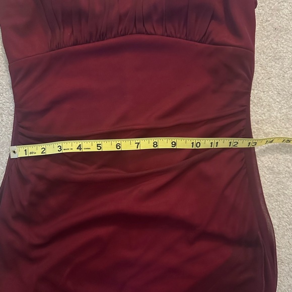 Ruby Rox Red Layered Mesh Dress. - Picture 11 of 16